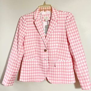 GINGHAM CHECK BLAZER